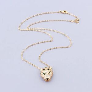 Anthropologie Gold Panther Necklace